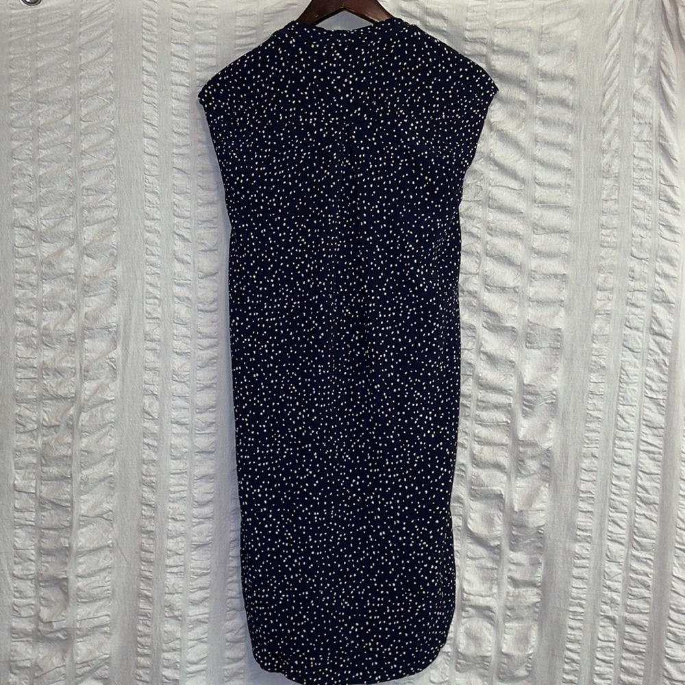 Anthropologie Maeve Navy Dress w/ White Dots - Picture 2 of 6